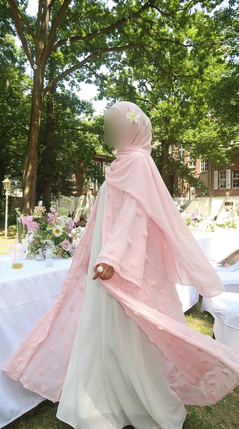 Sunday brunch - Pink abaya