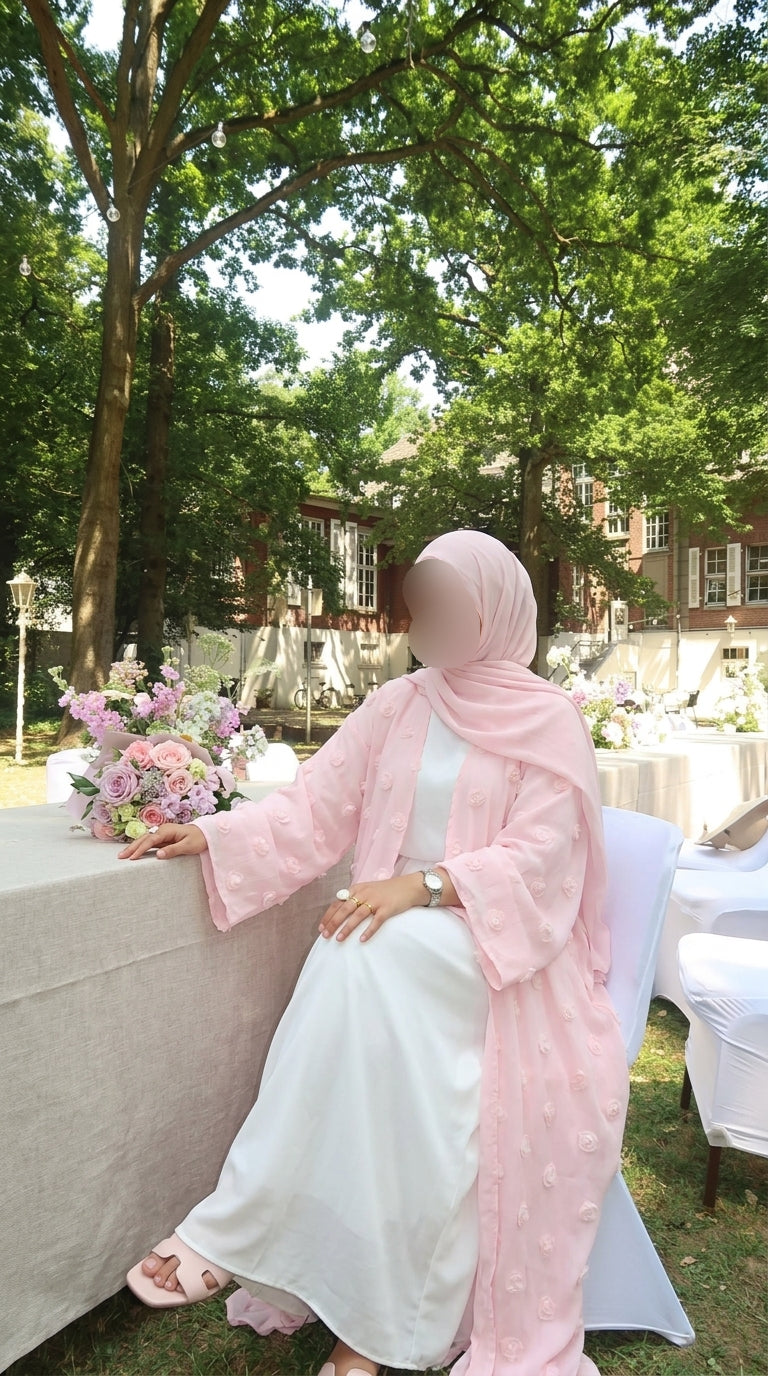 Sunday brunch - Pink abaya